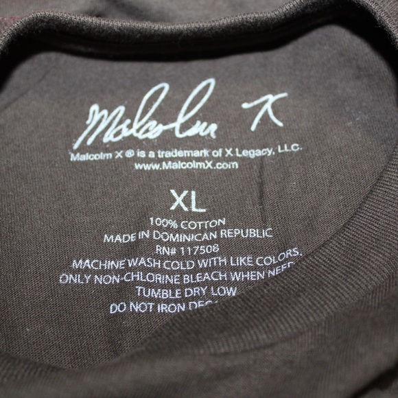 Malcolm X Graphic Short Sleeve Crew Neck T-Shirt. Sz. 2XL - Picture 4 of 4